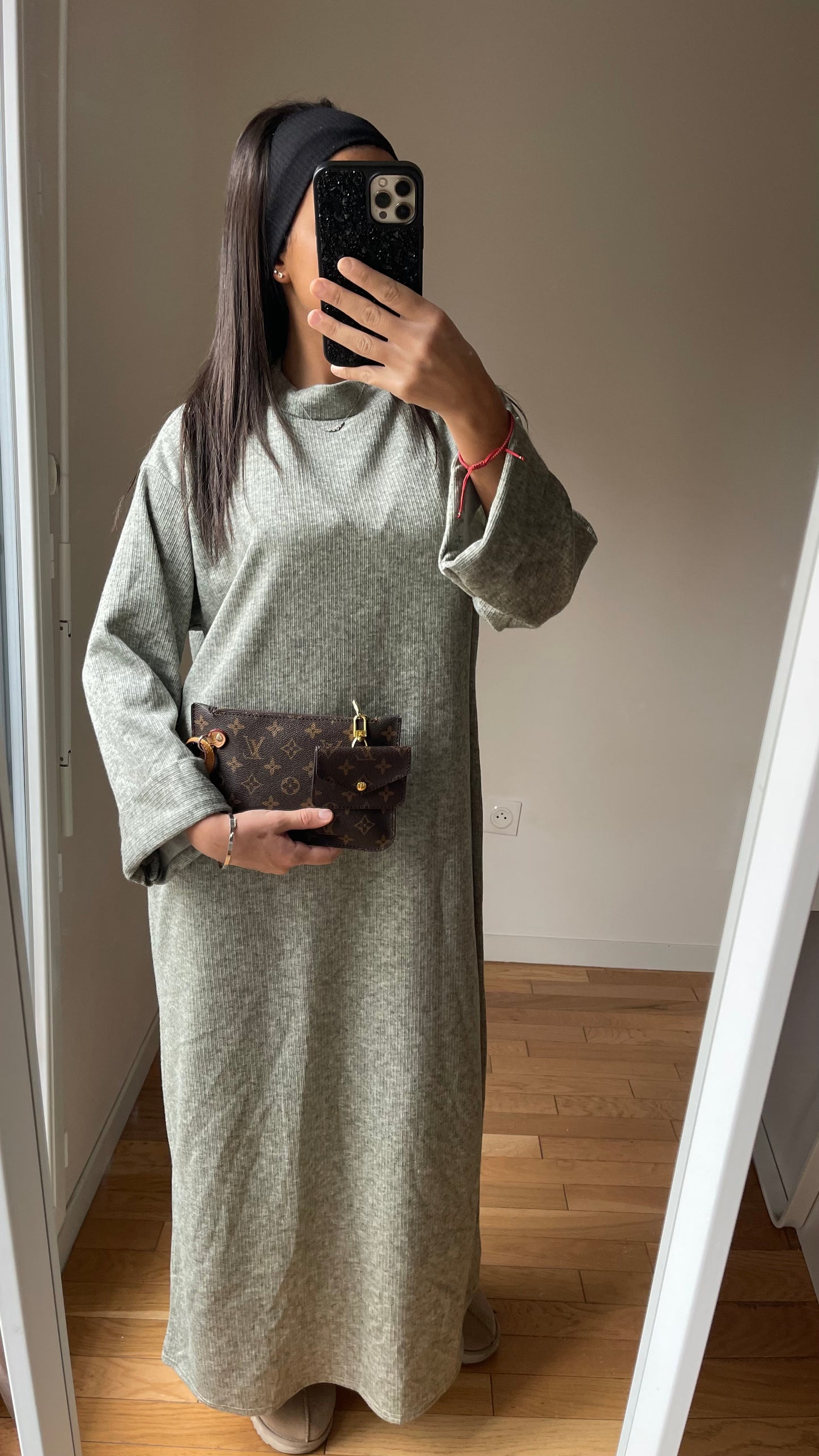 Robe verte lisa