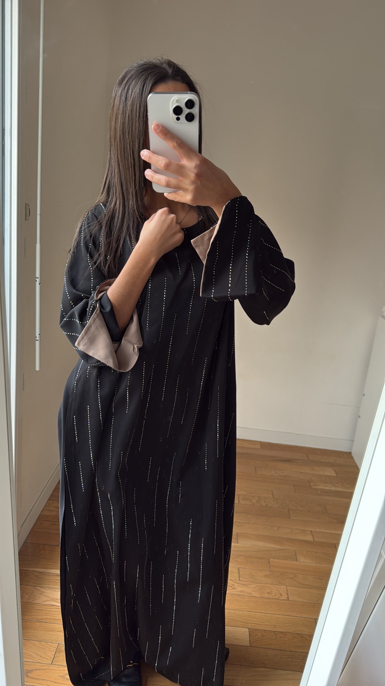 Abaya Lila noir