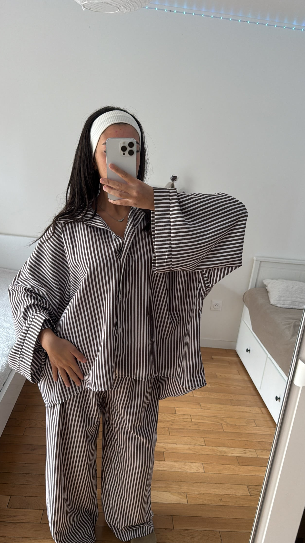 Ensemble marron oversize