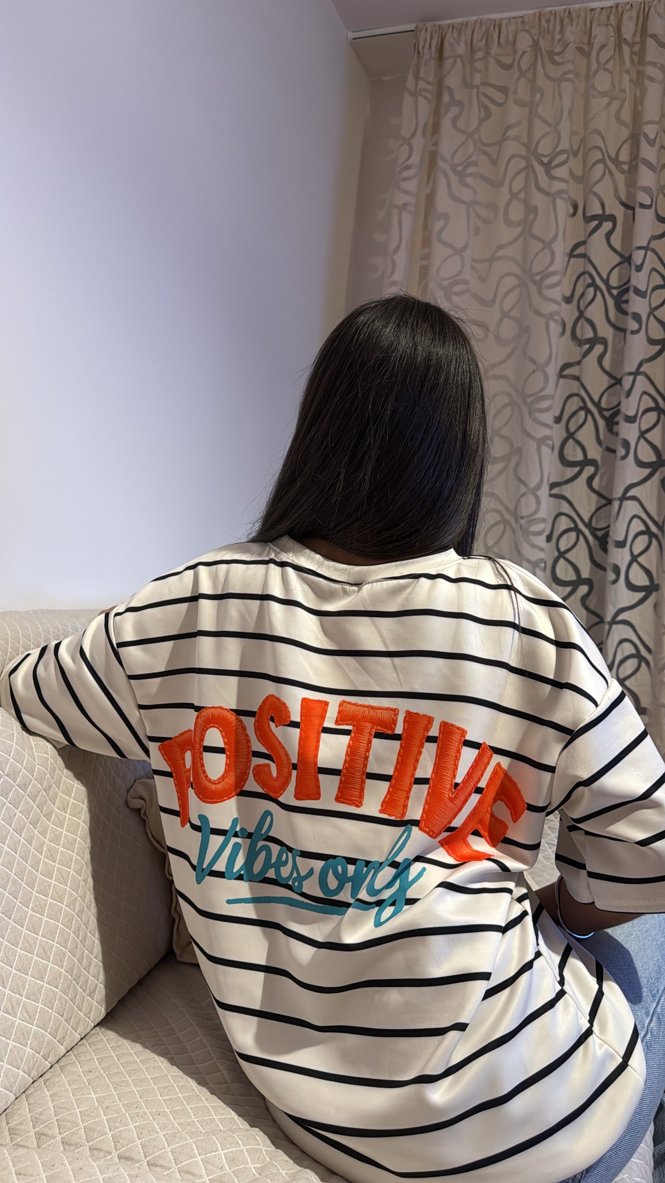 T shirt positive blanc