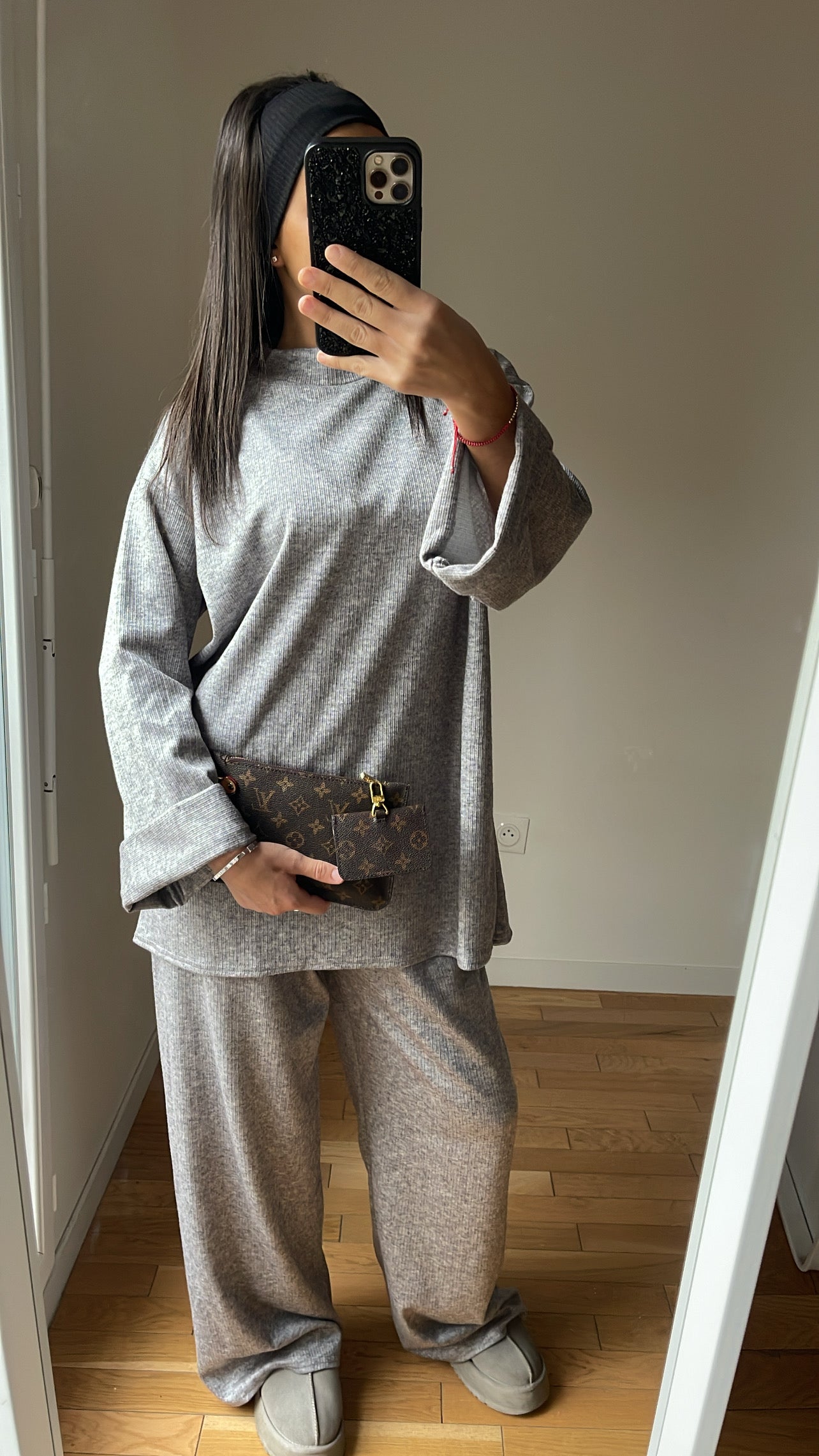 Ensemble dounia gris