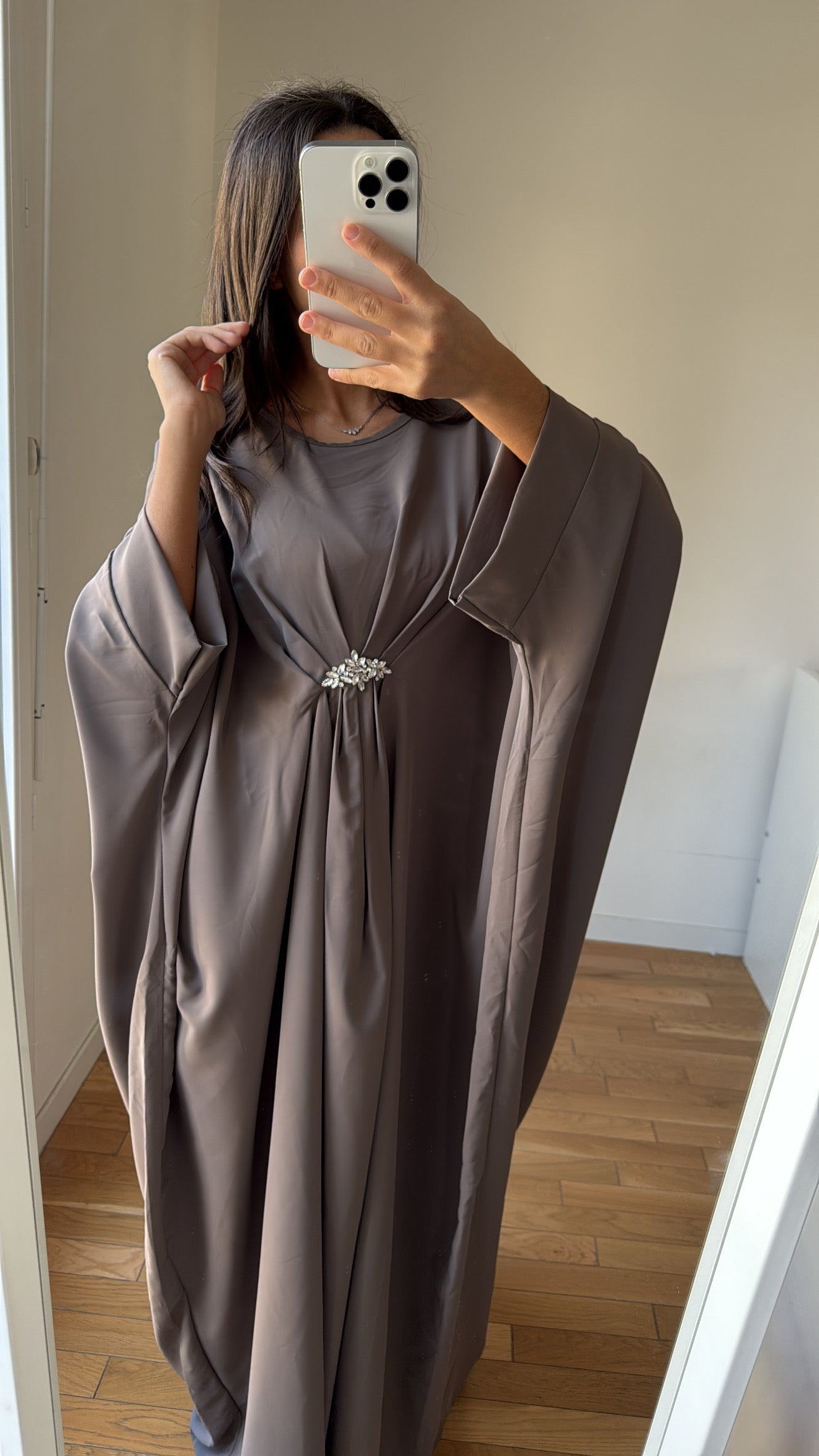 Abaya faila taupe
