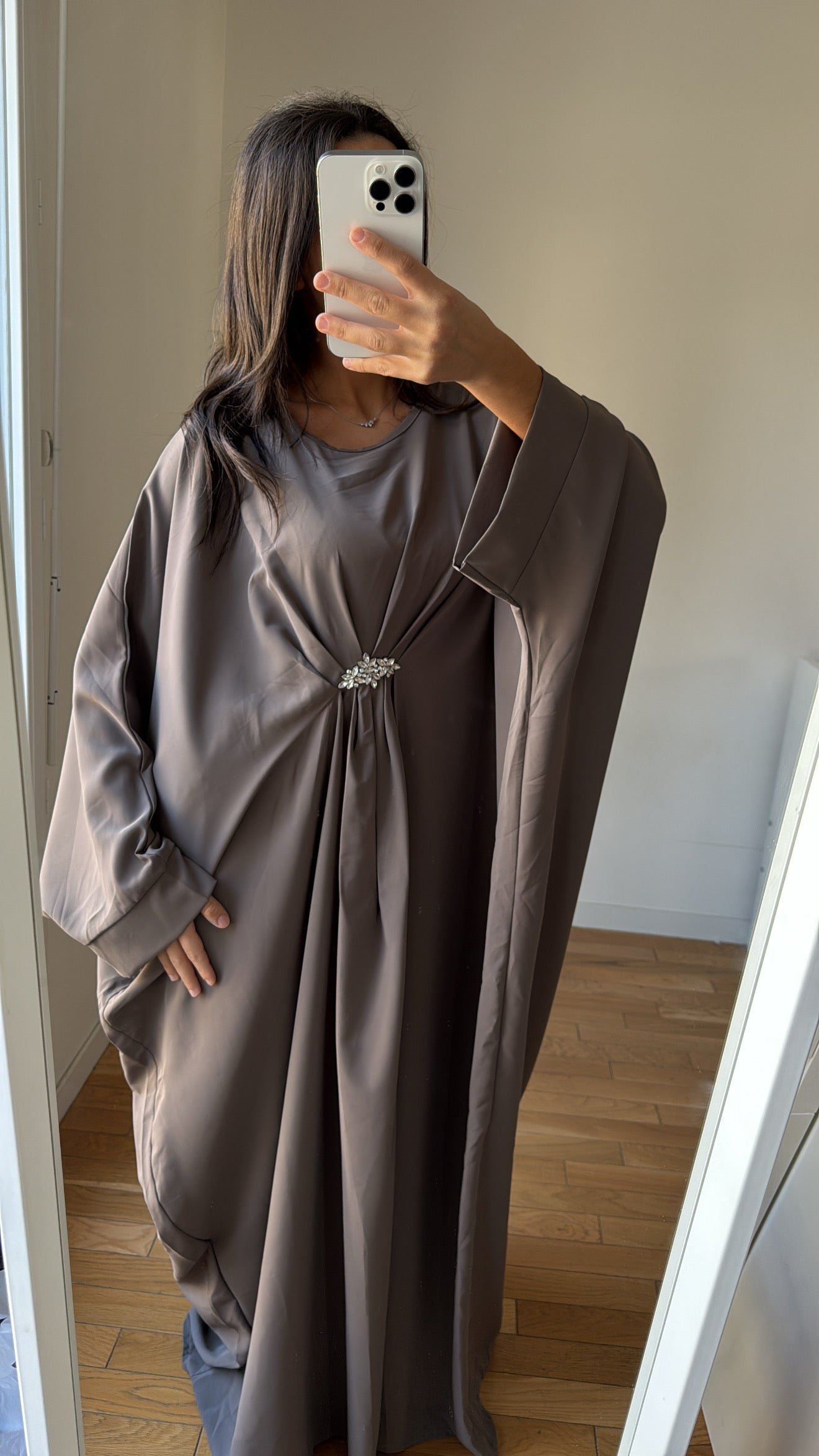 Abaya faila taupe