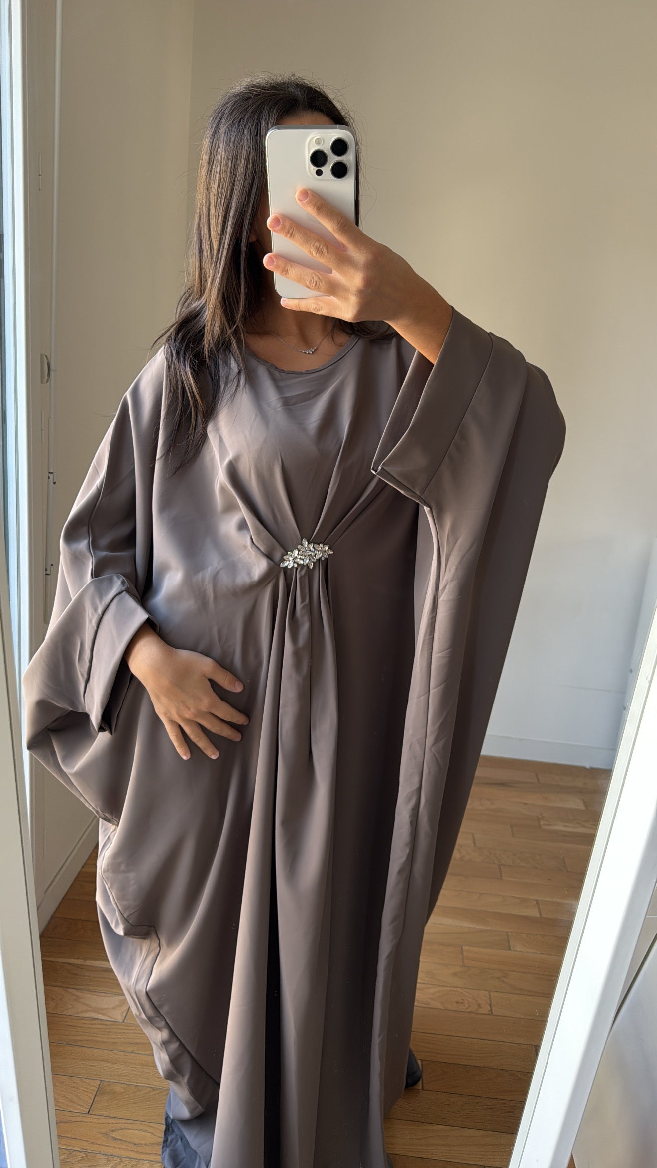 Abaya faila taupe