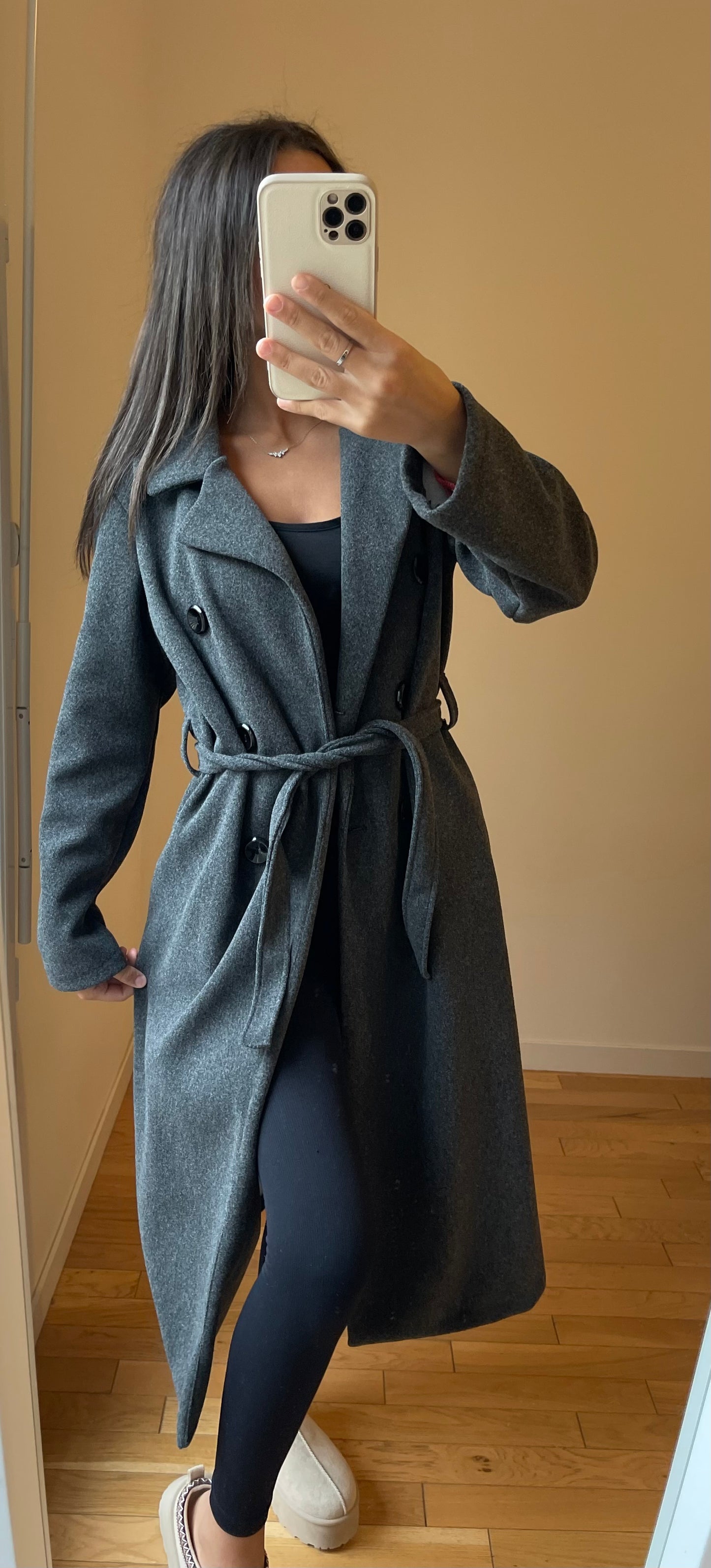 Manteau carla gris foncé
