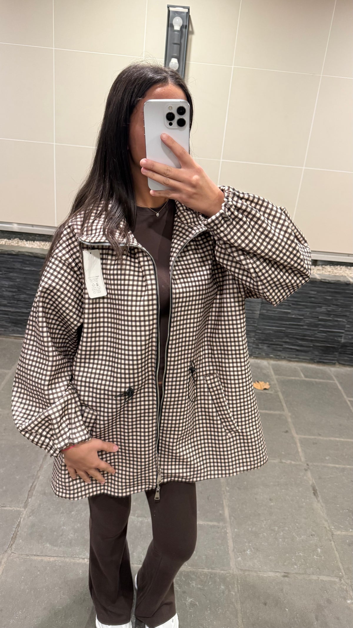 Veste à carreaux