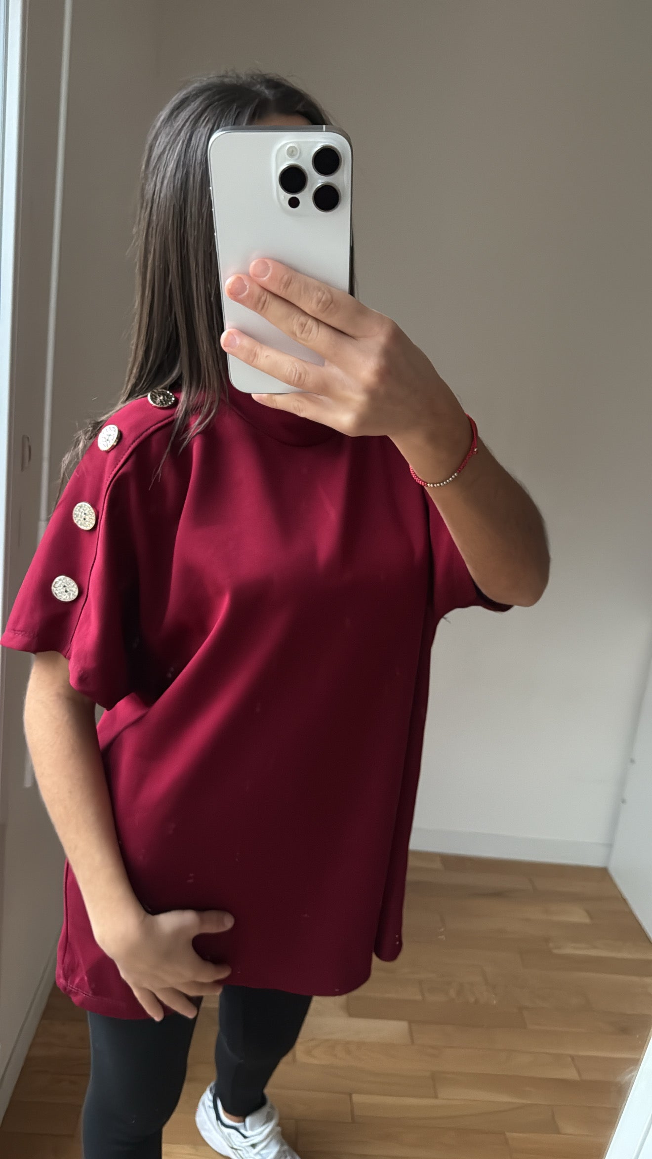 T shirt bordeau