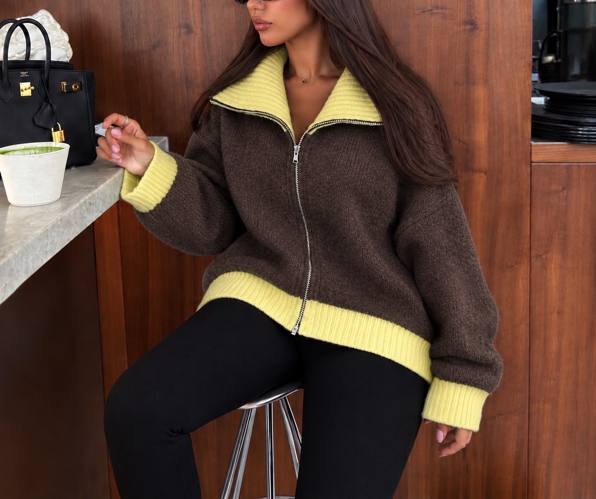 Pull Zahra chocolat