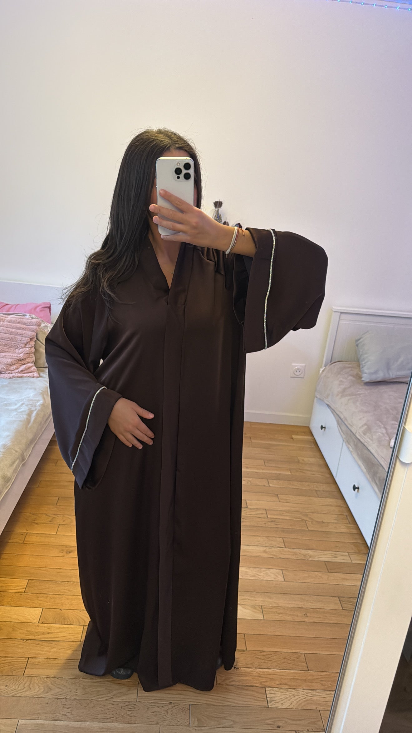 Abaya Malika marron