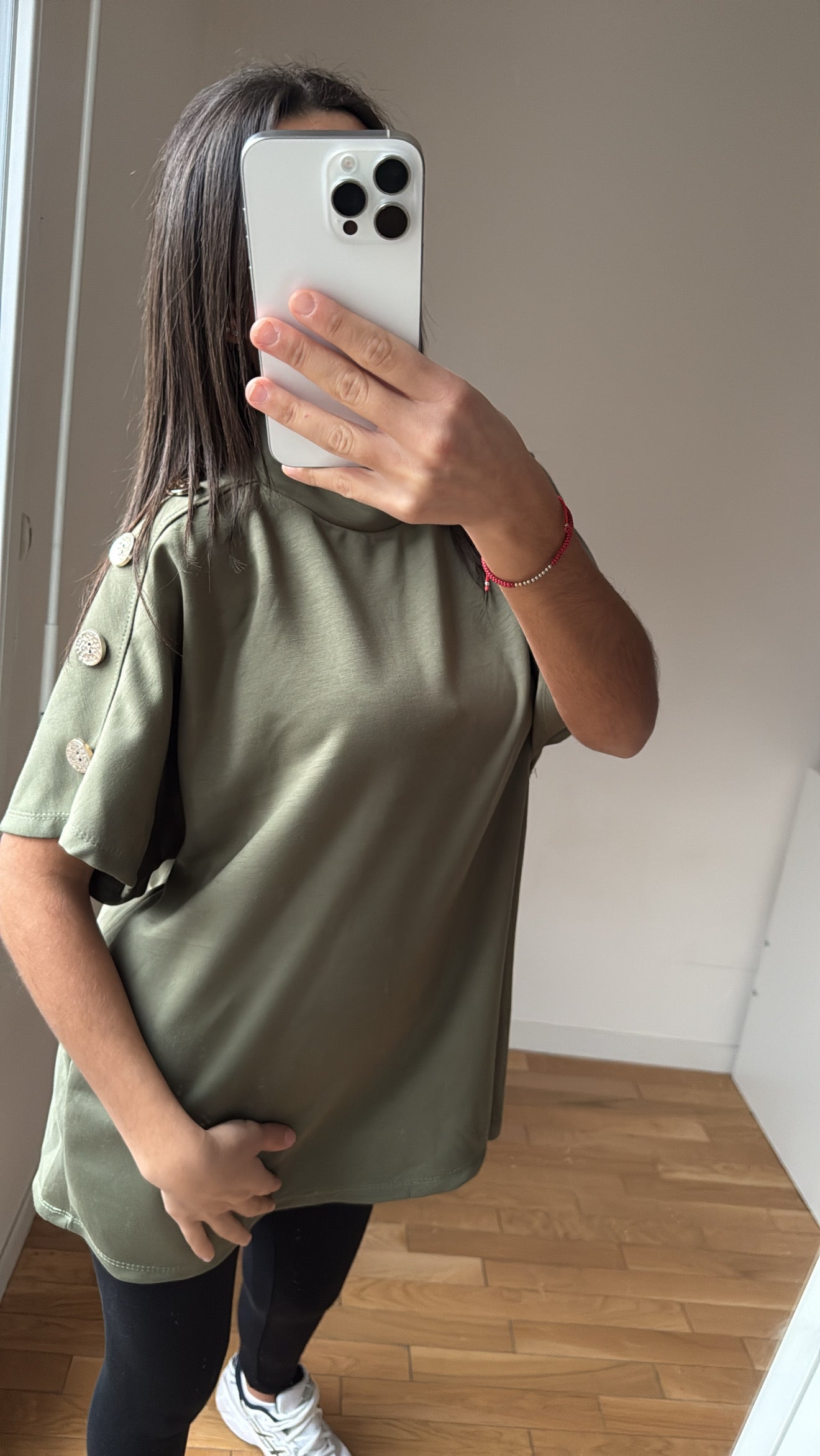 T shirt vert kaki