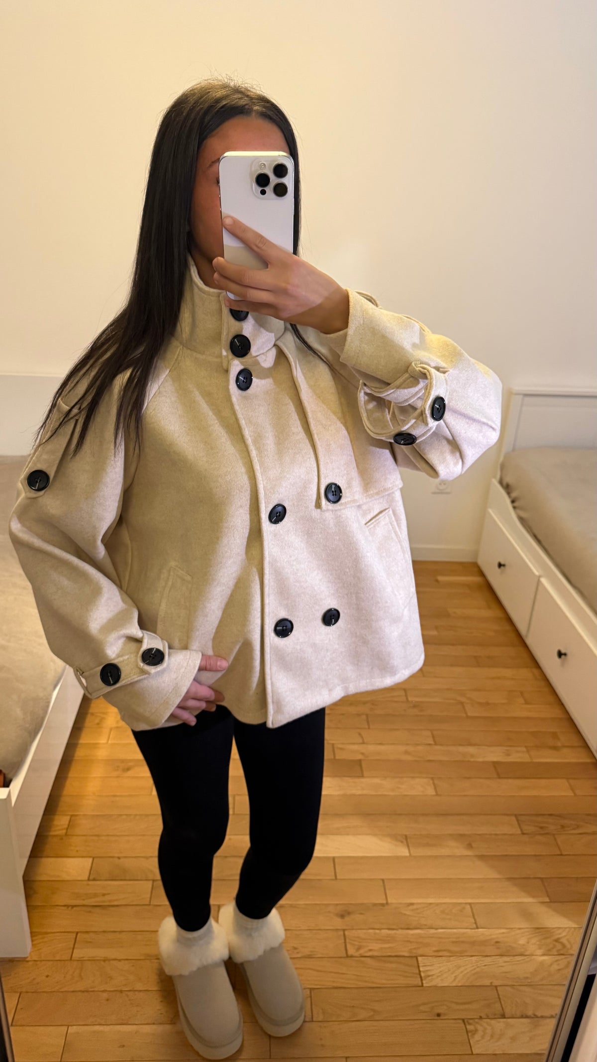 Manteau elana beige