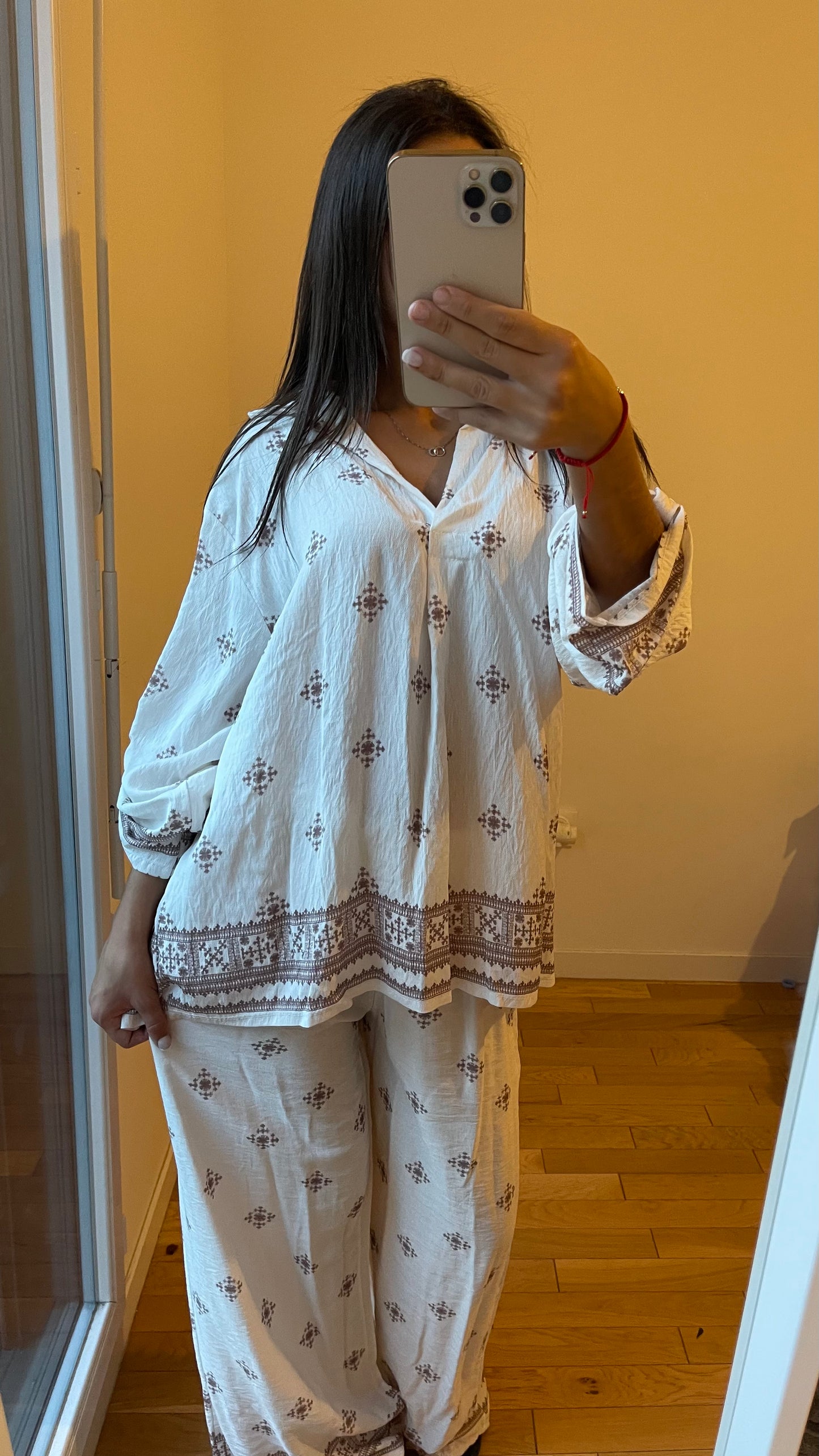 Ensemble ghizlane taupe