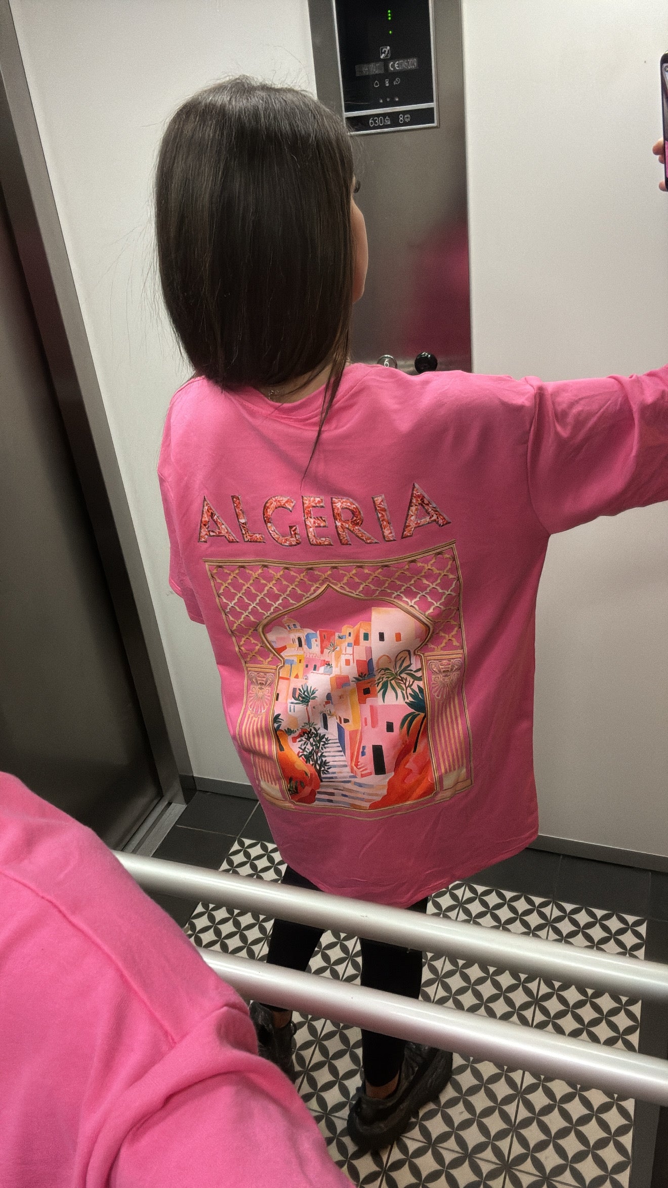 T shirt algerie rose