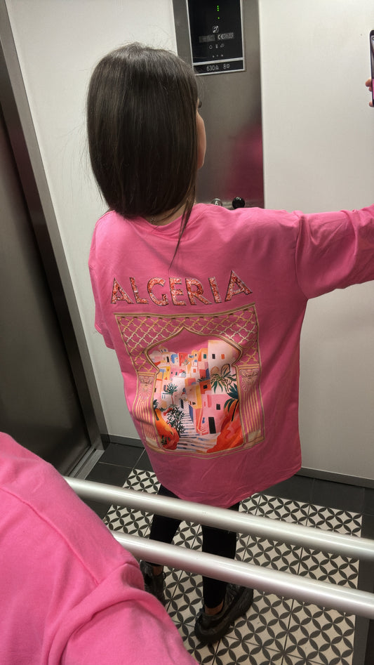 T shirt algerie rose