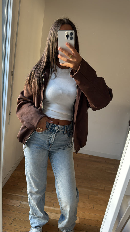 Veste zoé marron