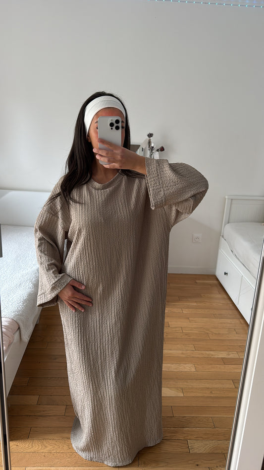 Robe taupe