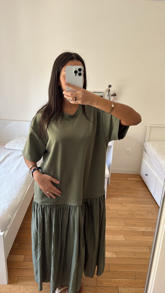 Robe vert kaki