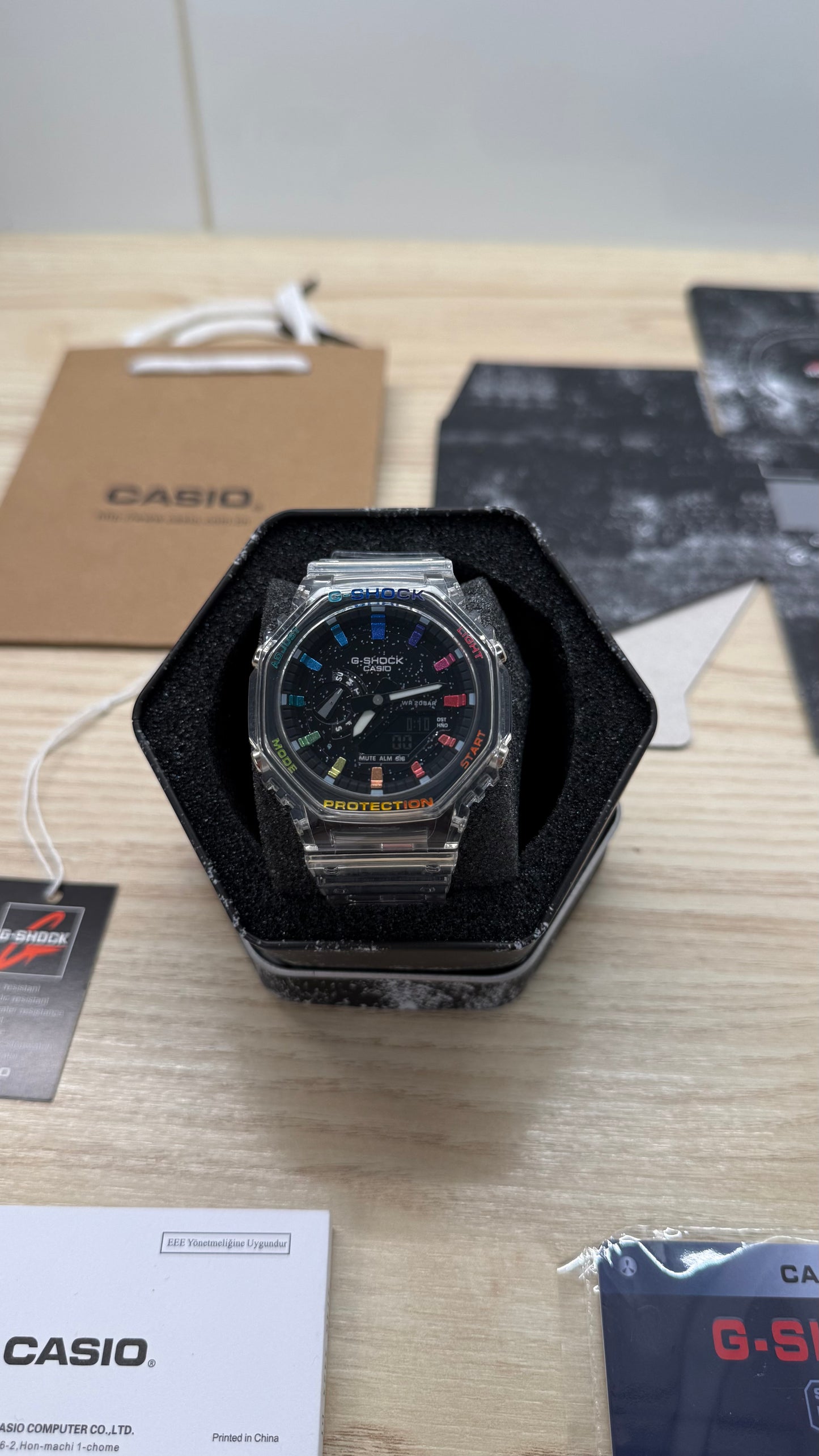 G shock transparente