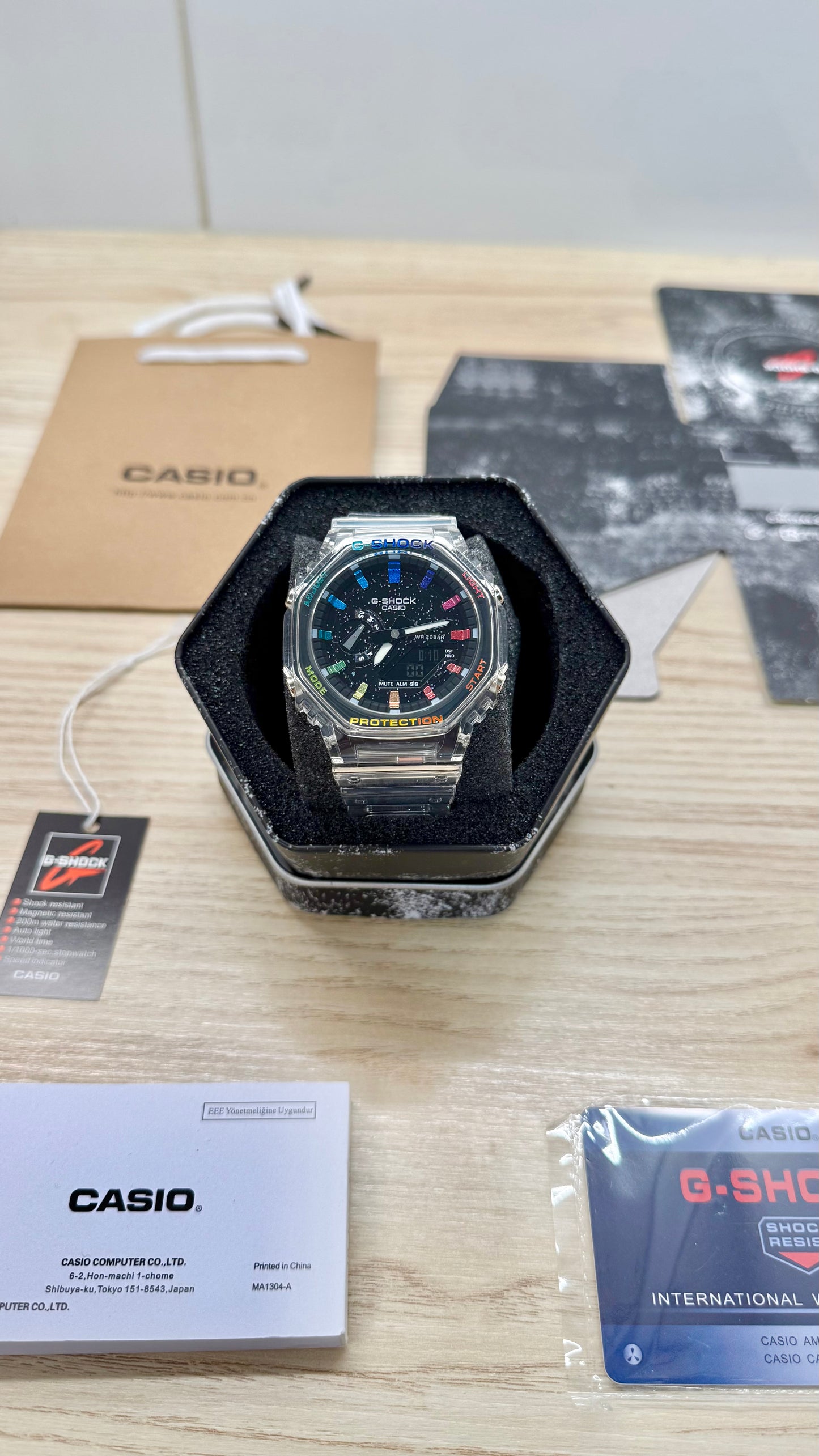 G shock transparente