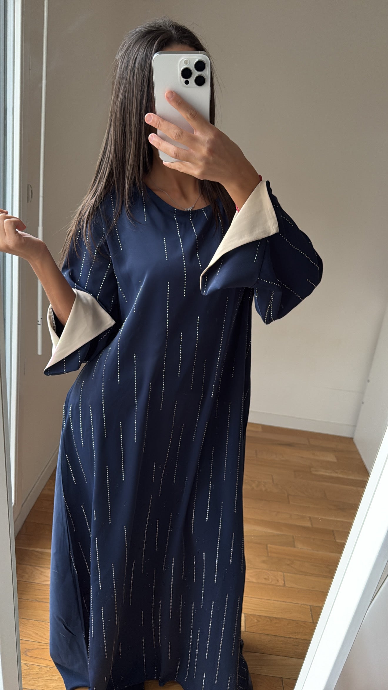 Abaya Lila bleu marine