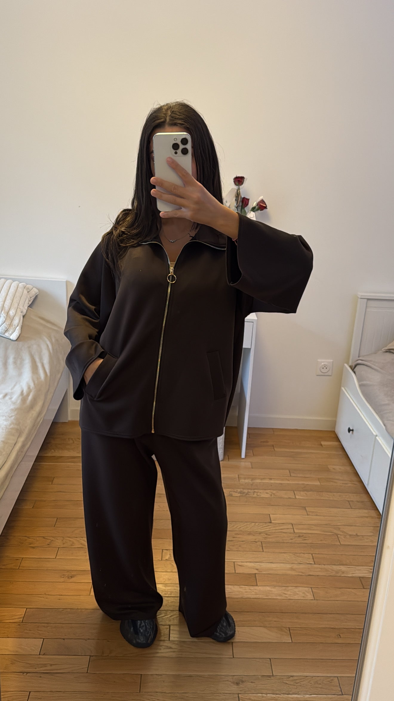 Ensemble ferdaous marron