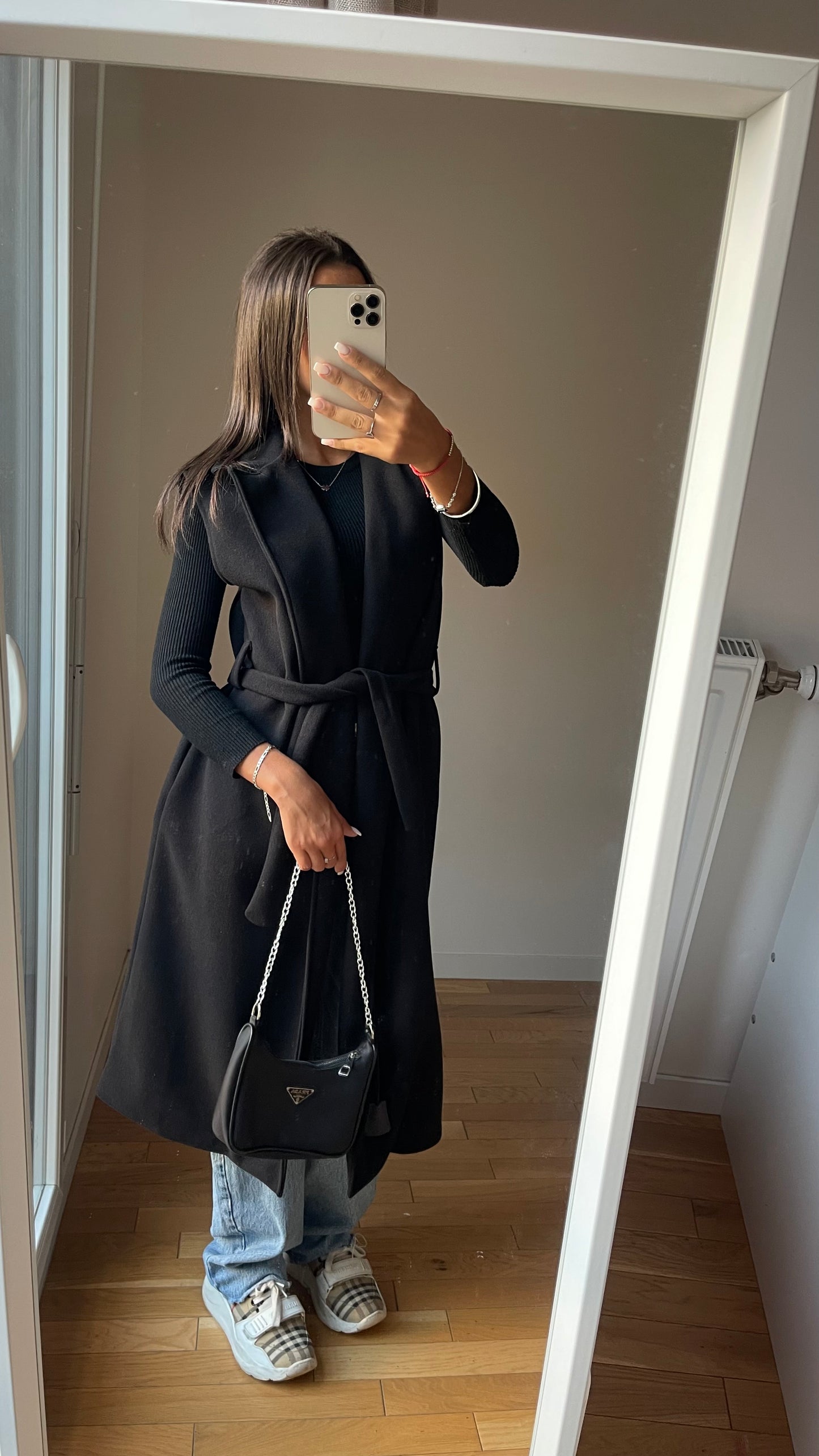 Manteau sans manches noir