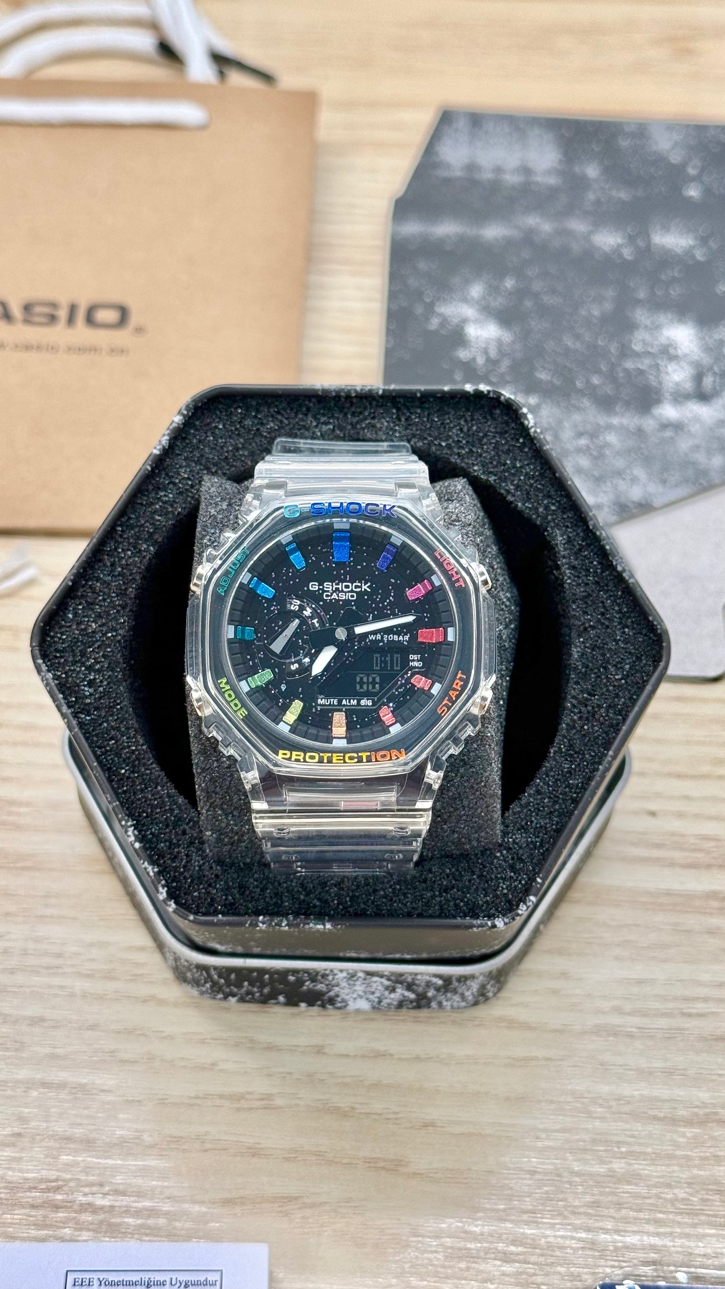 G shock transparente