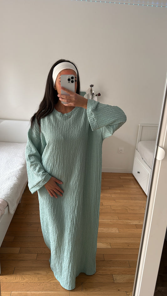 Robe turquoise