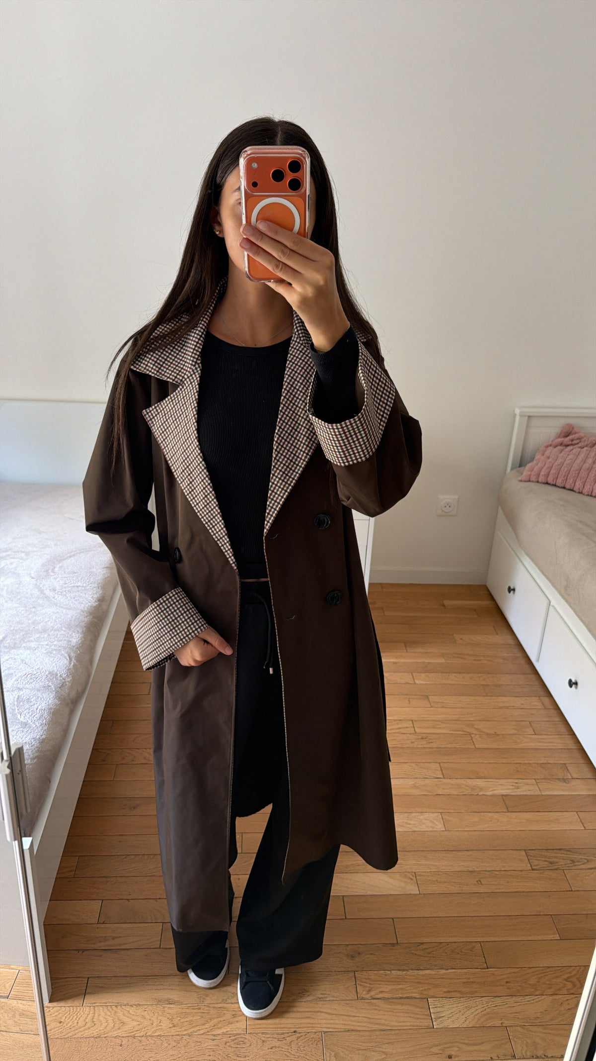 Trench Lana marron