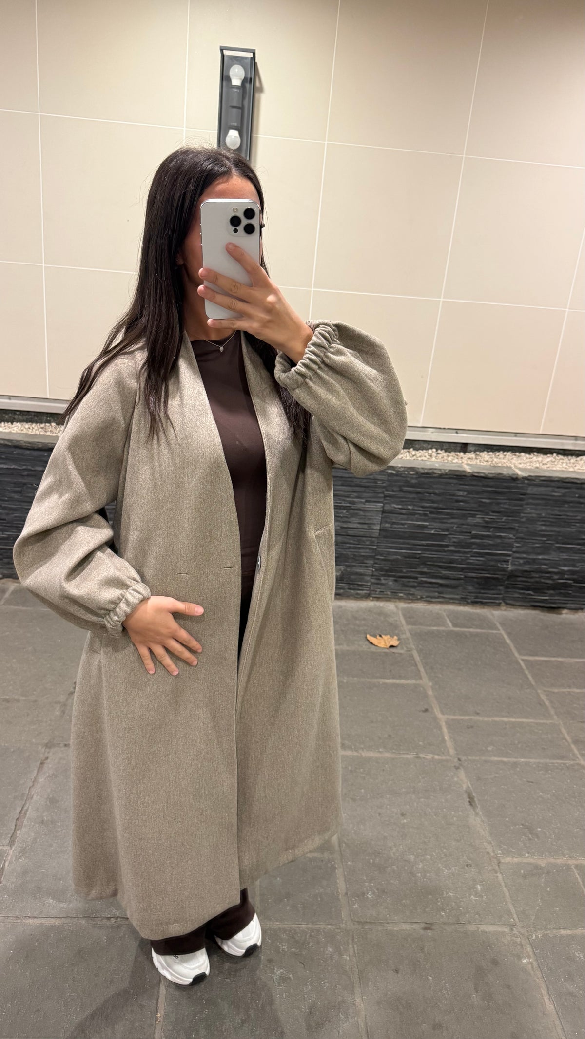 Manteau Leila taupe