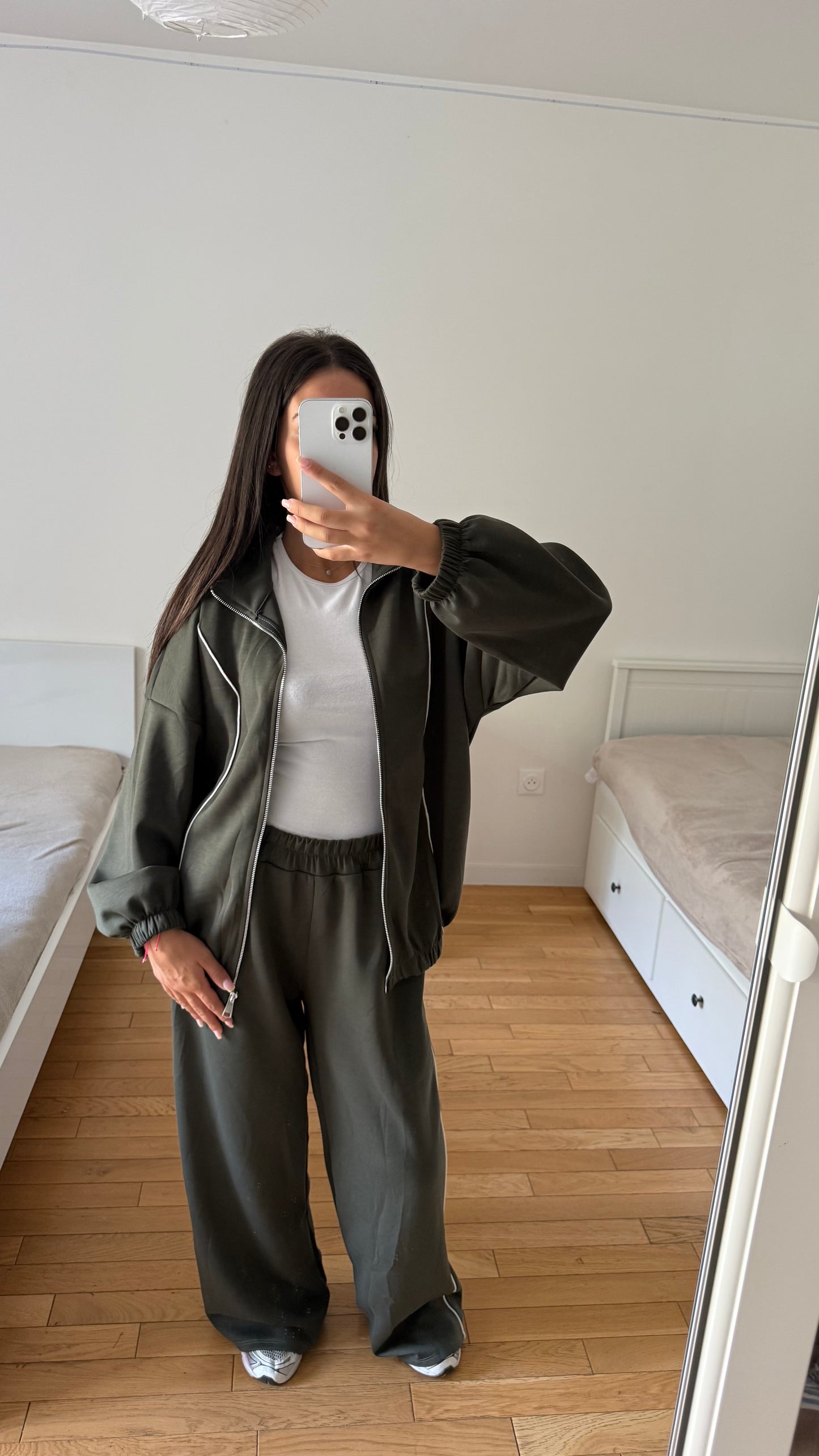 Ensemble vert kaki Zara