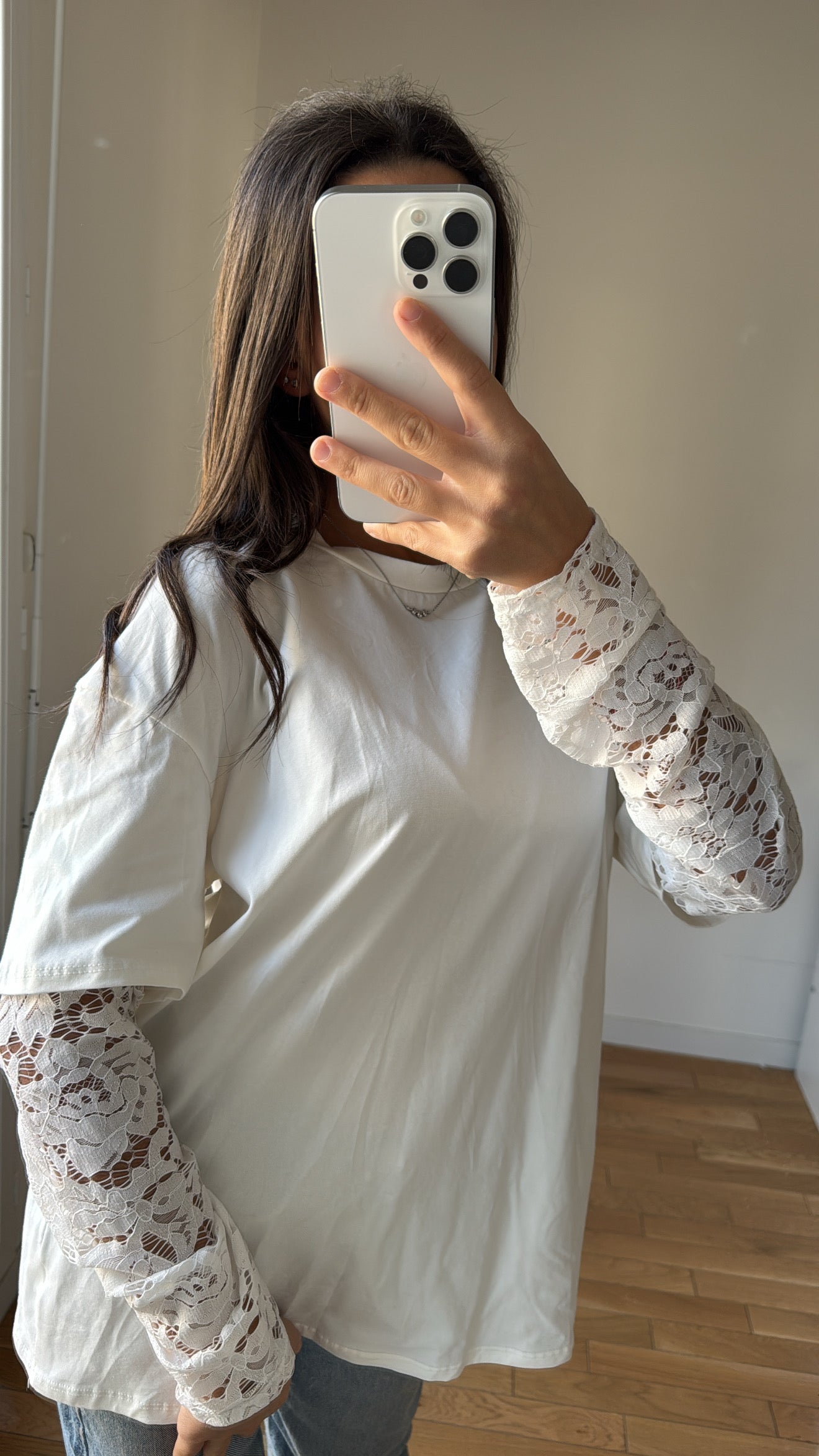 Pull blanc