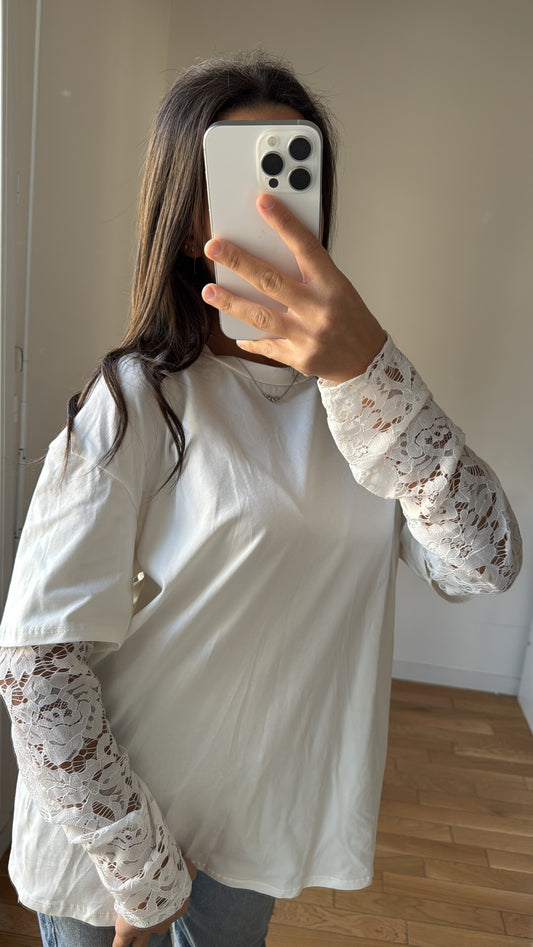 Pull blanc