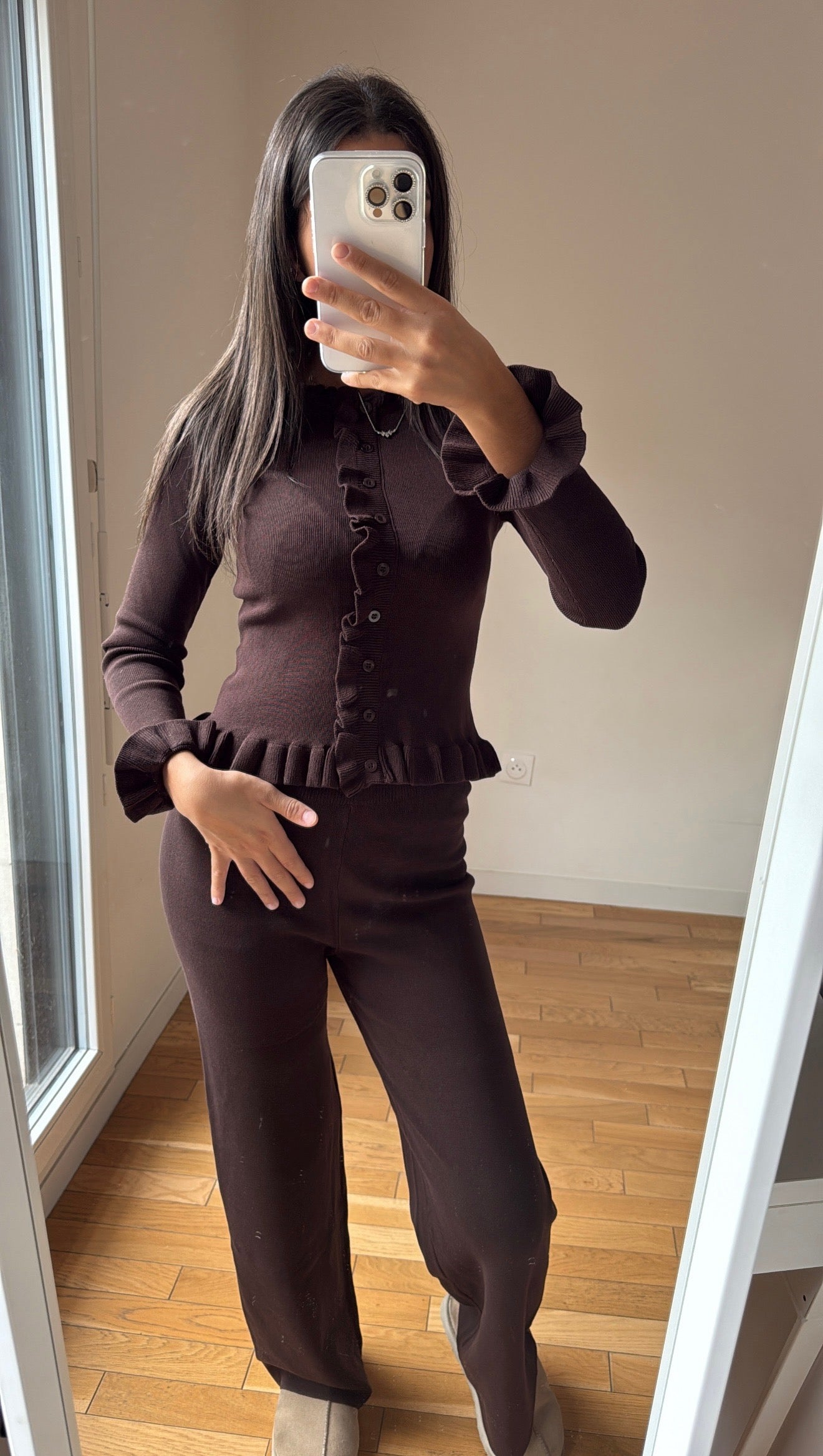 Pantalon Lisa marron