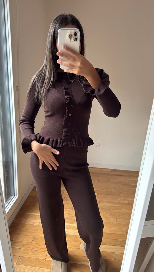 Pantalon Lisa marron