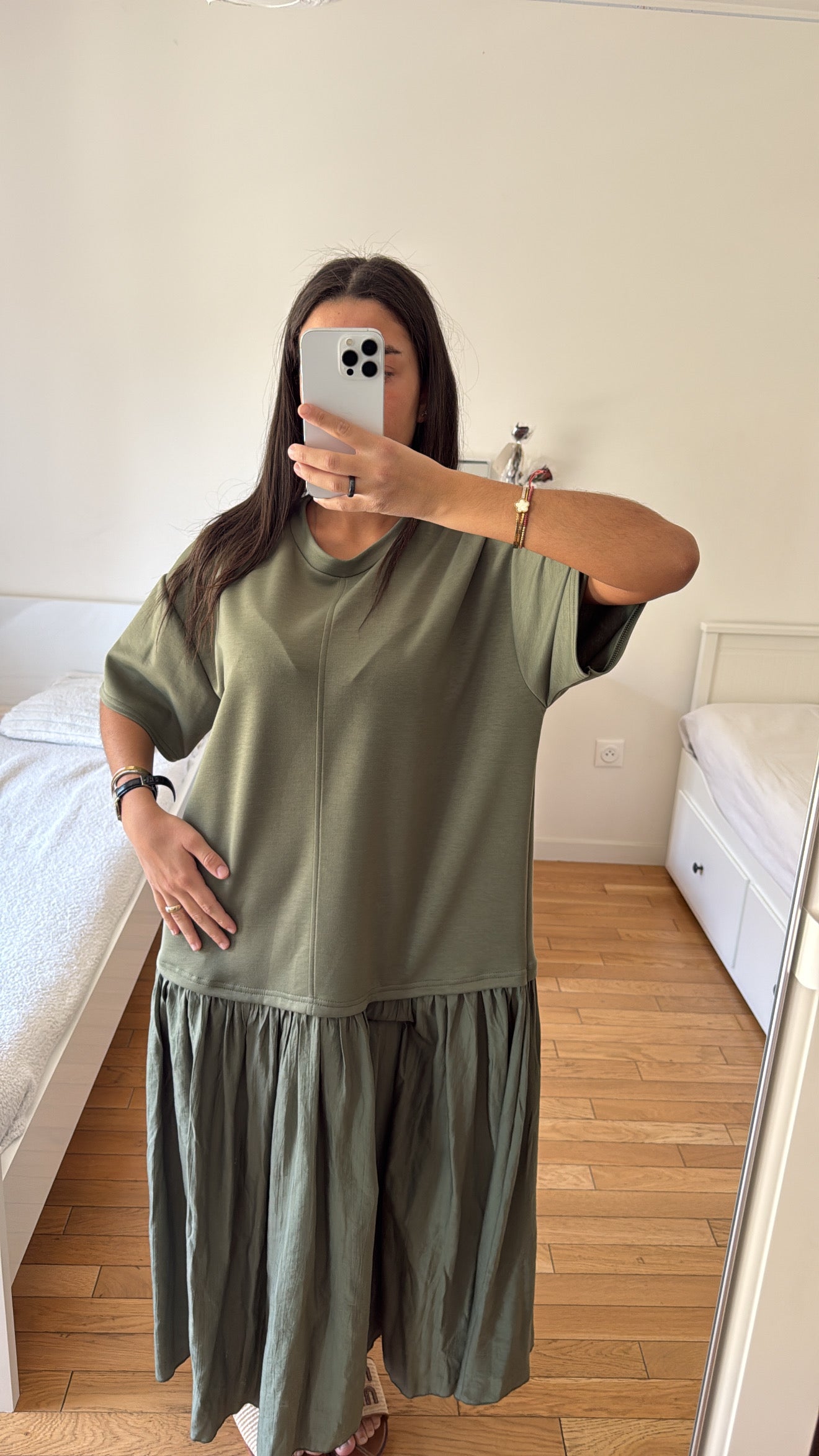 Robe vert kaki