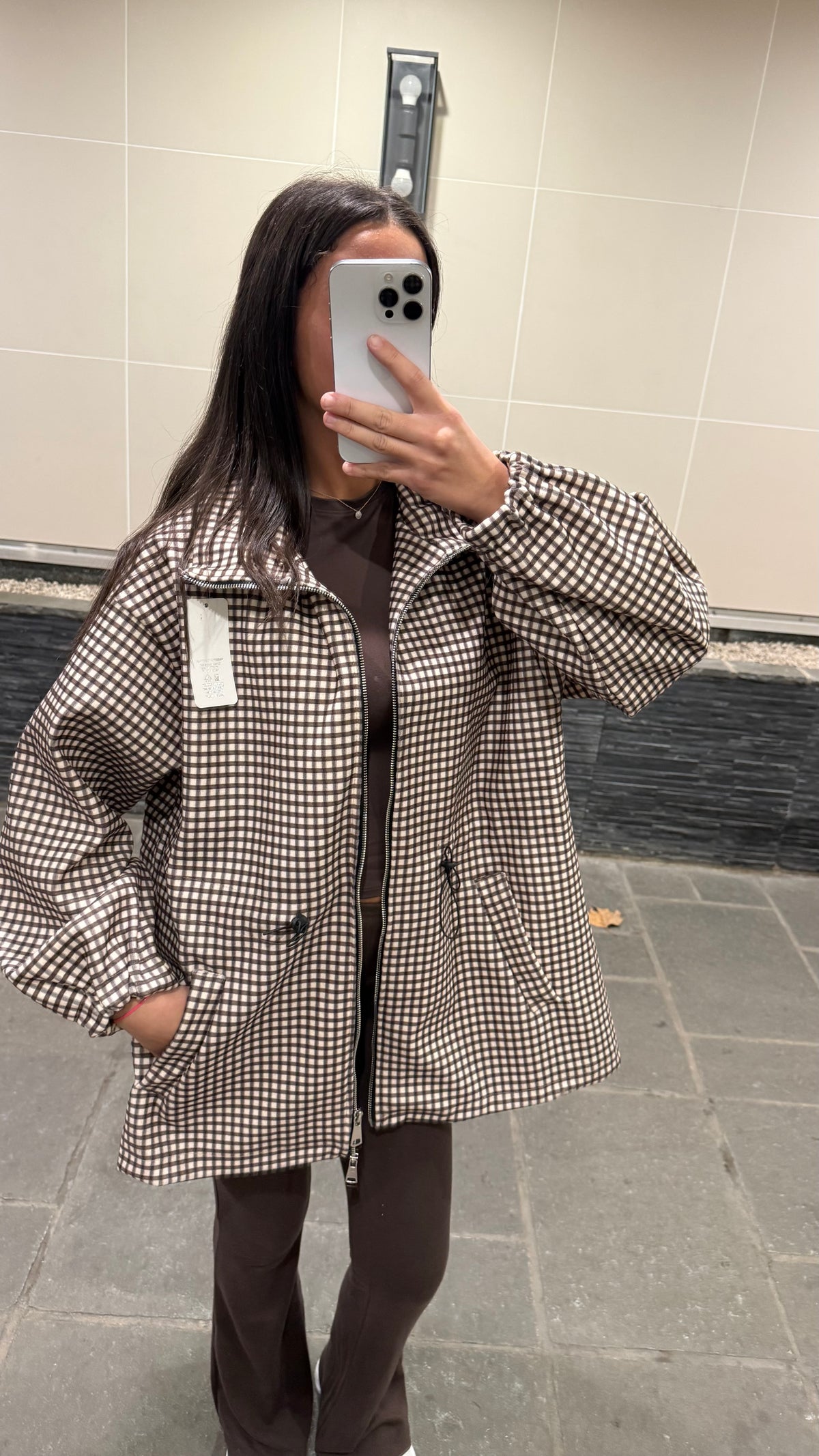 Veste à carreaux
