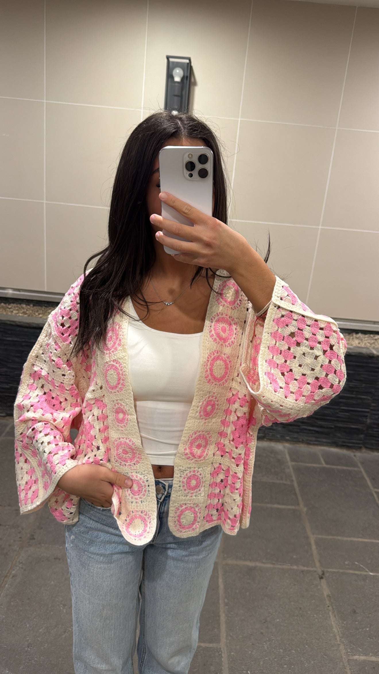 Gilet maylis rose
