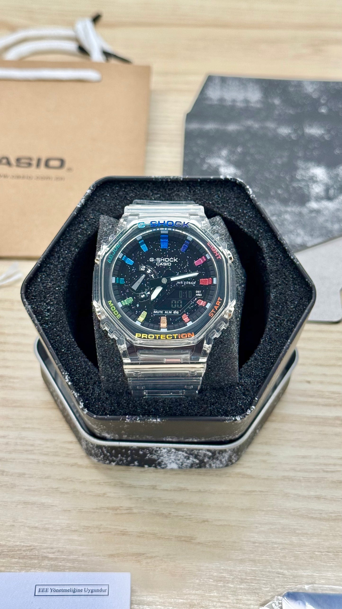 G shock transparente