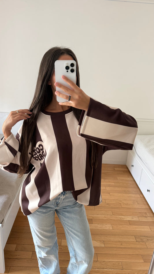Pull cosy day marron