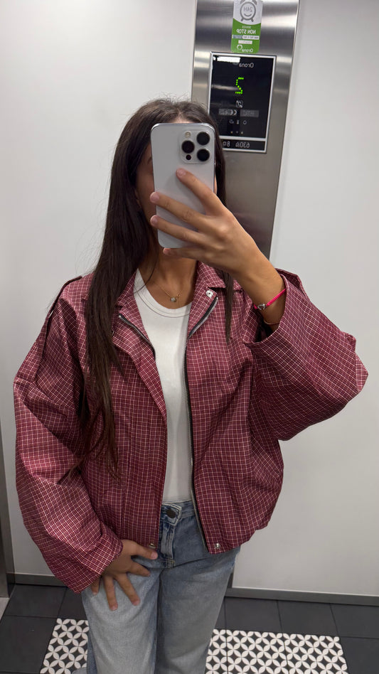 Veste rouge bordeaux