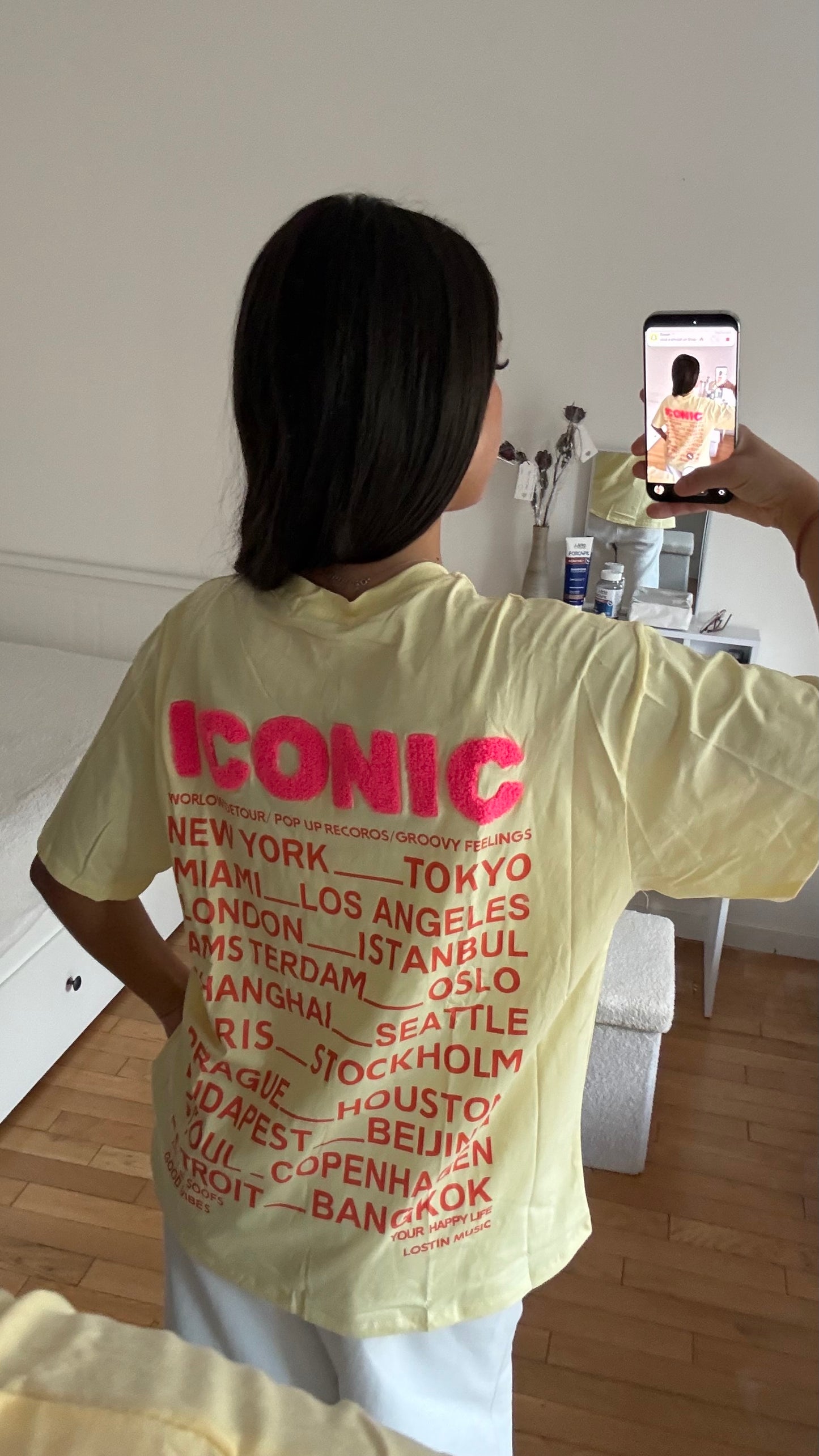 T shirt iconic jaune