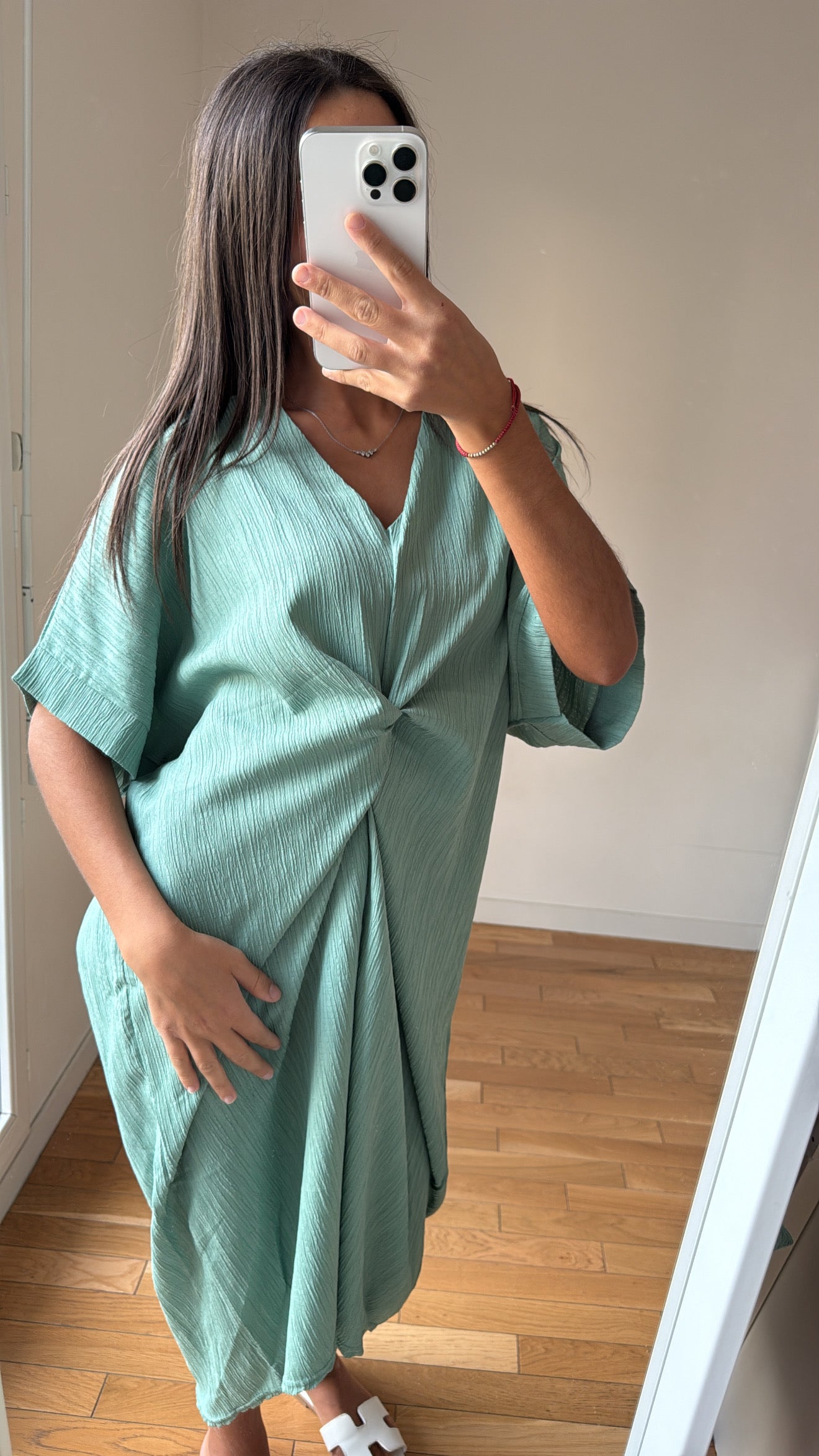 Robe bleu turquoise