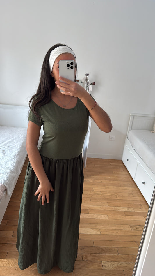 Robe vert kaki