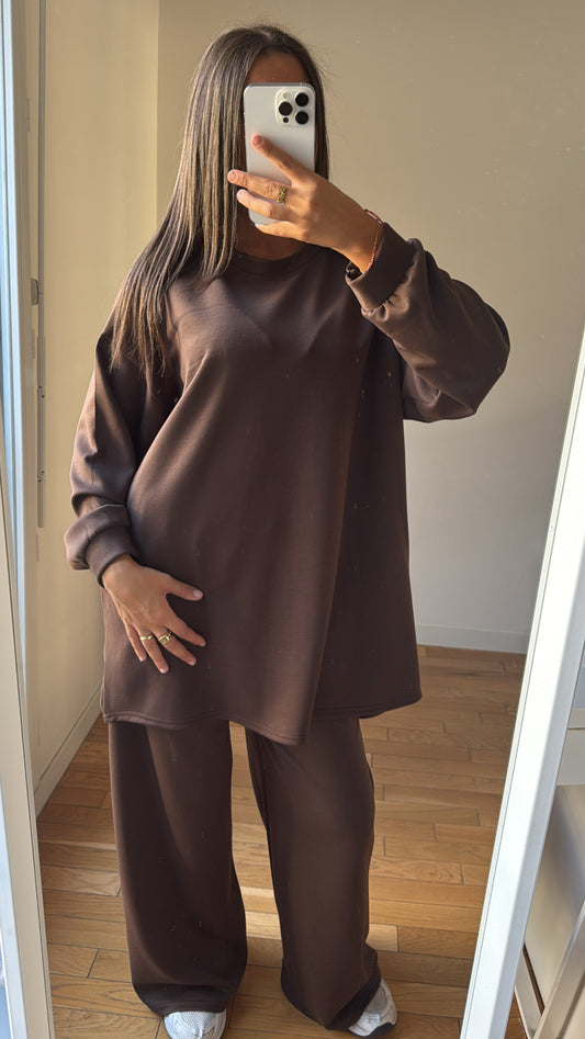 Ensemble Lina marron