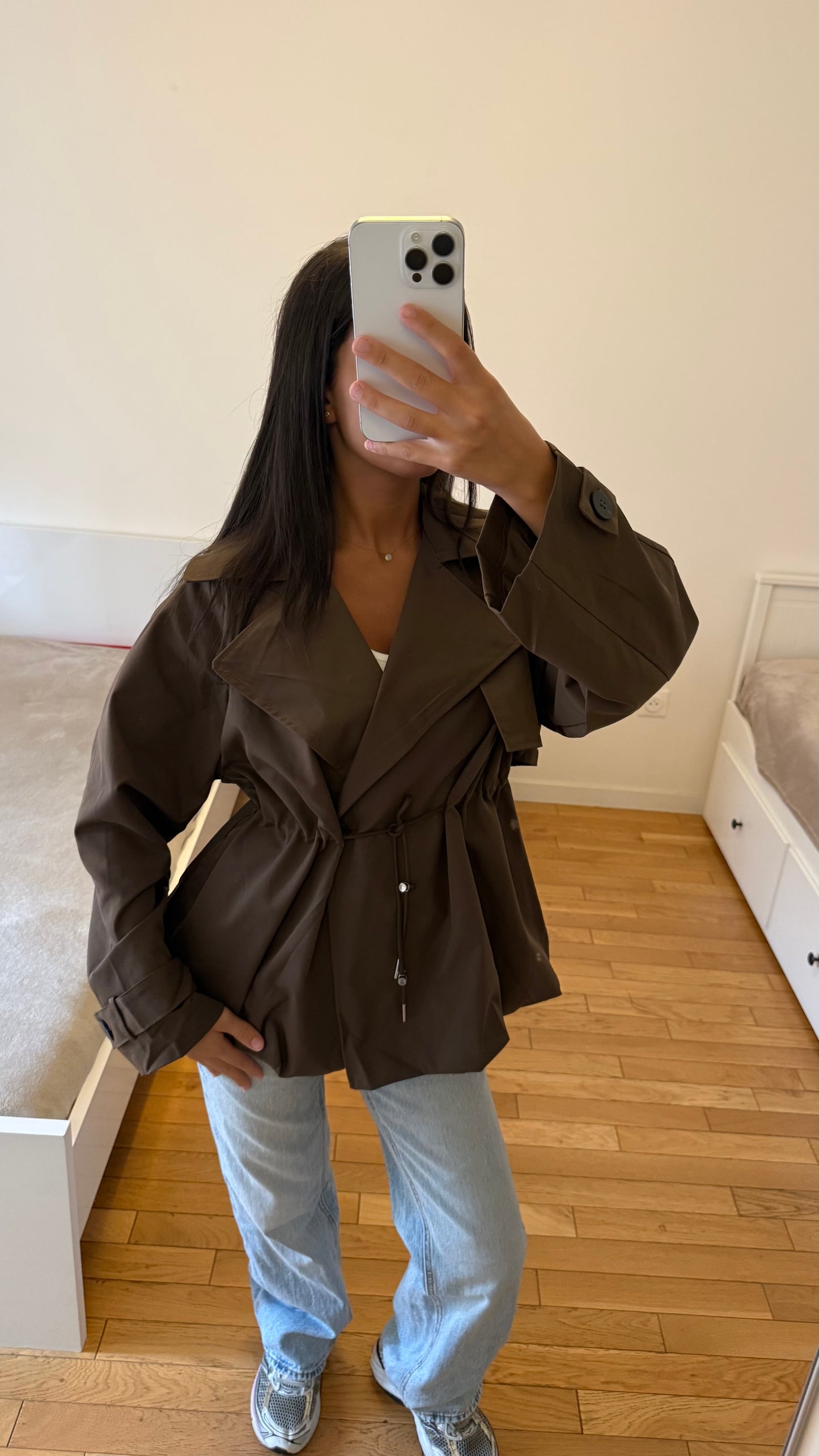 Trench Laura marron chocolat