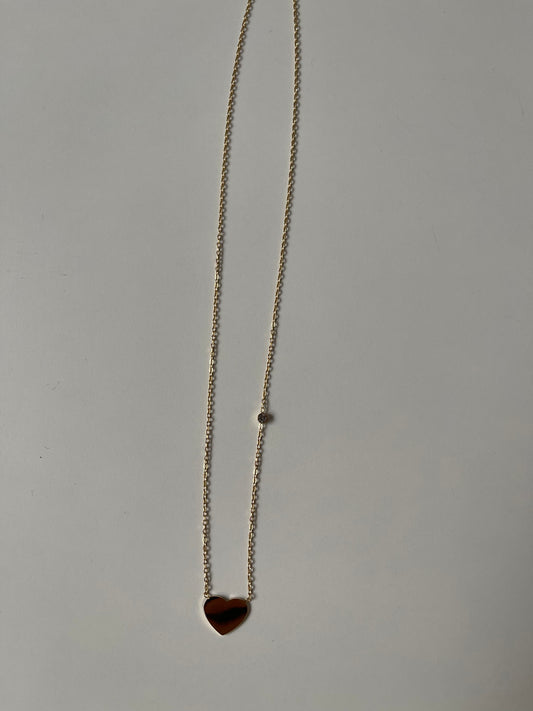 Collier à petit cœur doré