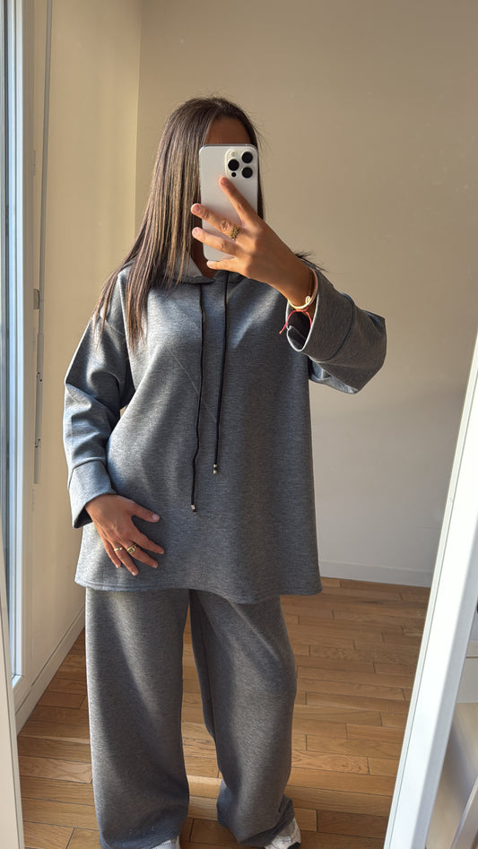 Ensemble Iliana gris