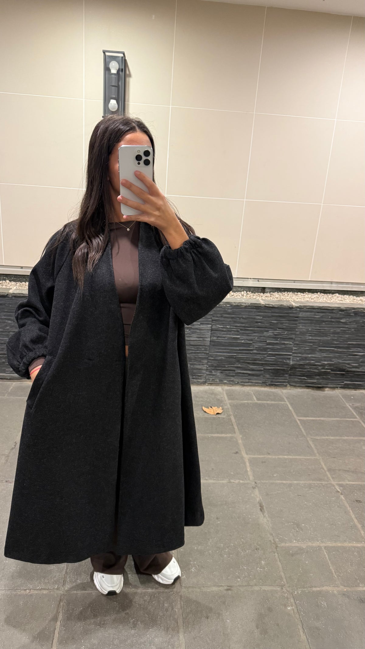 Manteau leila noir