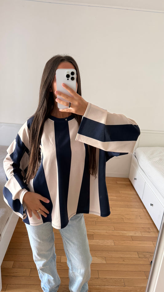 Pull cosy  day bleu marine
